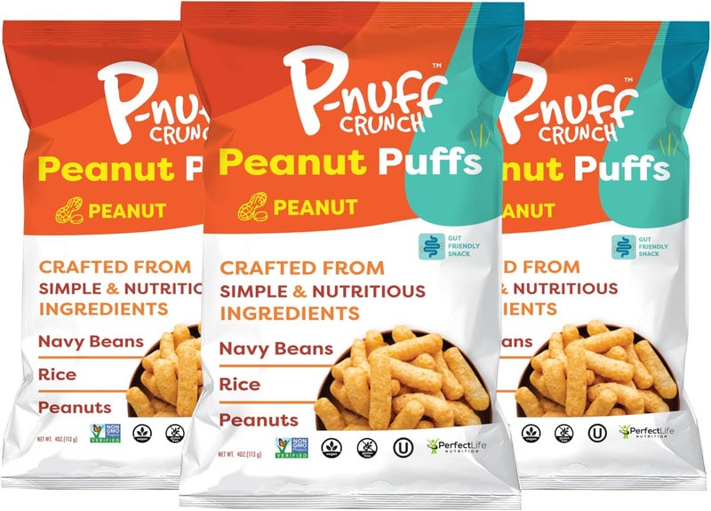 Pnuff P-nuff Crunch Roasted Peanut Puffs - 3-Pack - Image 1